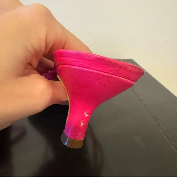 Vince Camuto Pink Kitten Heel Sz 9 - Picture 7 of 9